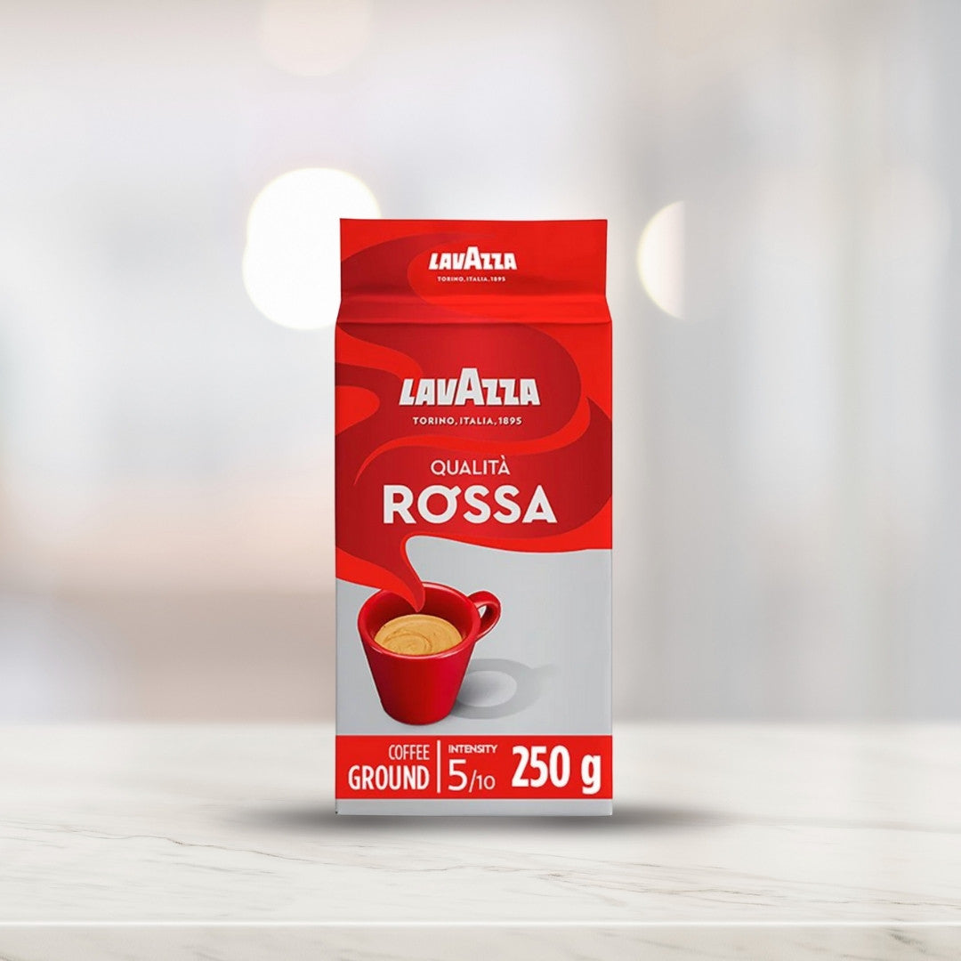 Lavazza - Qualita Rossa 5/10 - Ground Coffee for Moka Pot or Filtered Coffee