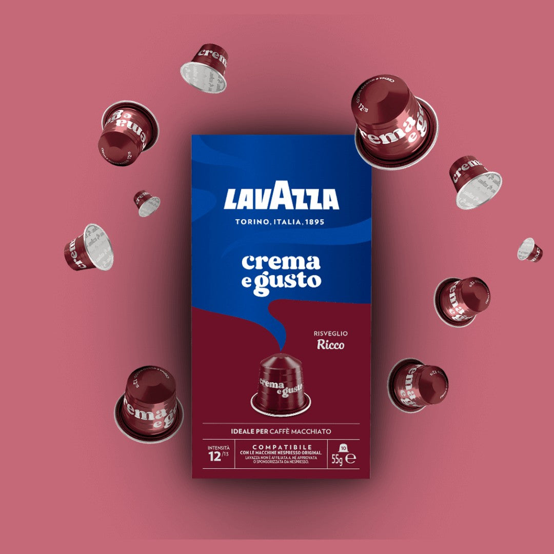 Lavazza - Crema e Gusto Ricco 12/13 - Capsules compatible with Nespresso™ Original
