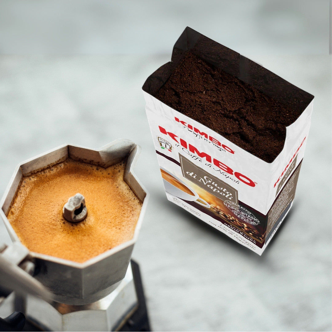 Kimbo - Gusto di Napoli - Ground Coffee for Moka Pot or Filtered Coffee