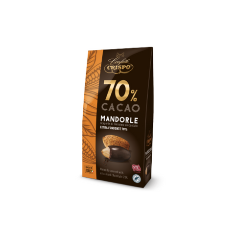 Crispo - Whole Almonds covered in dark chocolate (130g)