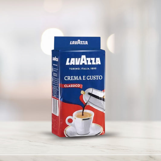 Lavazza - Crema e Gusto Classico 7/10 - Ground Coffee for Moka Pot or Filtered Coffee
