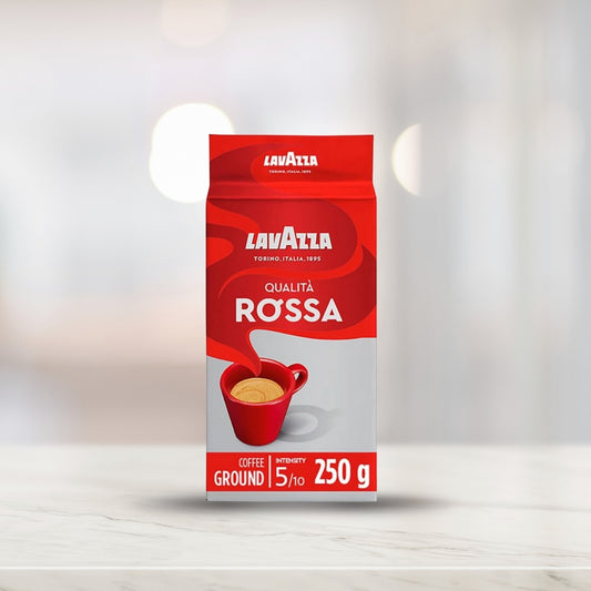 Lavazza - Qualita Rossa 5/10 - Ground Coffee for Moka Pot or Filtered Coffee