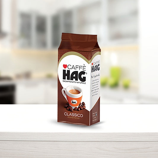 HAG Cafe - Coffee Decaf - Ground Coffee for Moka Pot or Filtered Coffee