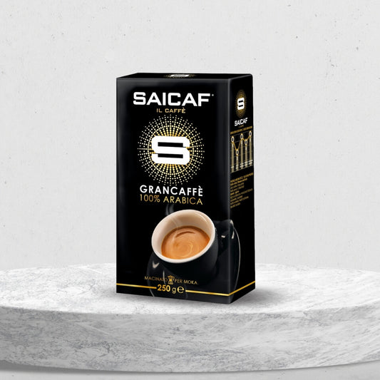 Saicaf - GranCafe 100% Arabica - Ground Coffee for Moka Pot or Filtered Coffee