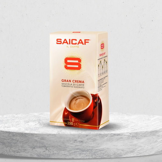 Saicaf - GranCrema - Ground Coffee for Moka Pot or Filtered Coffee