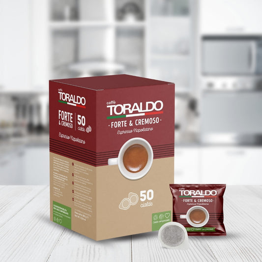 Toraldo – Strong & Creamy Coffee Pods (Espresso Capsules, 50 Pack)
