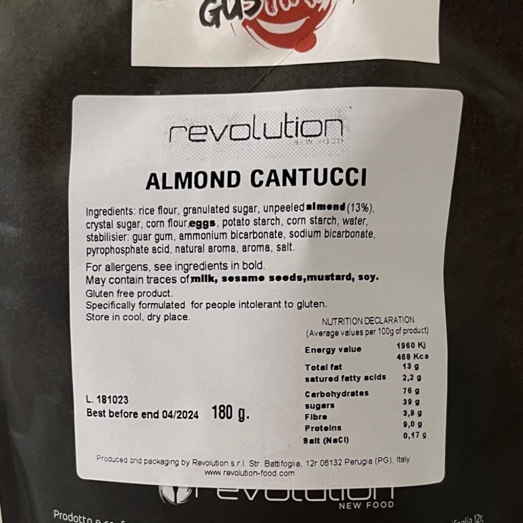 Revolution Gluten Free - Almond Cantucci