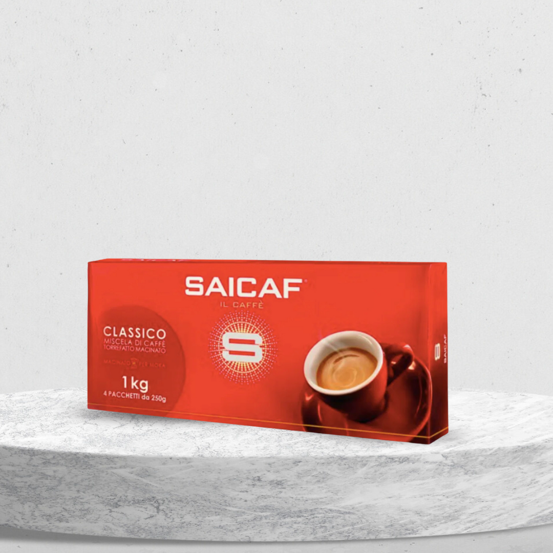 Saicaf - Classic - Ground Coffee for Moka Pot or Filtered Coffee