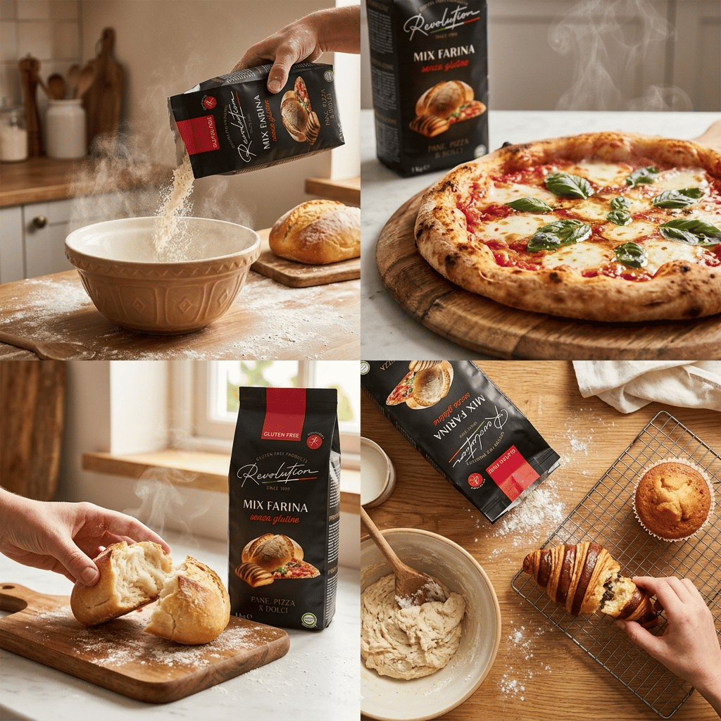 Revolution I Gluten Free Mix Flour for Bread, Pizza and Desserts