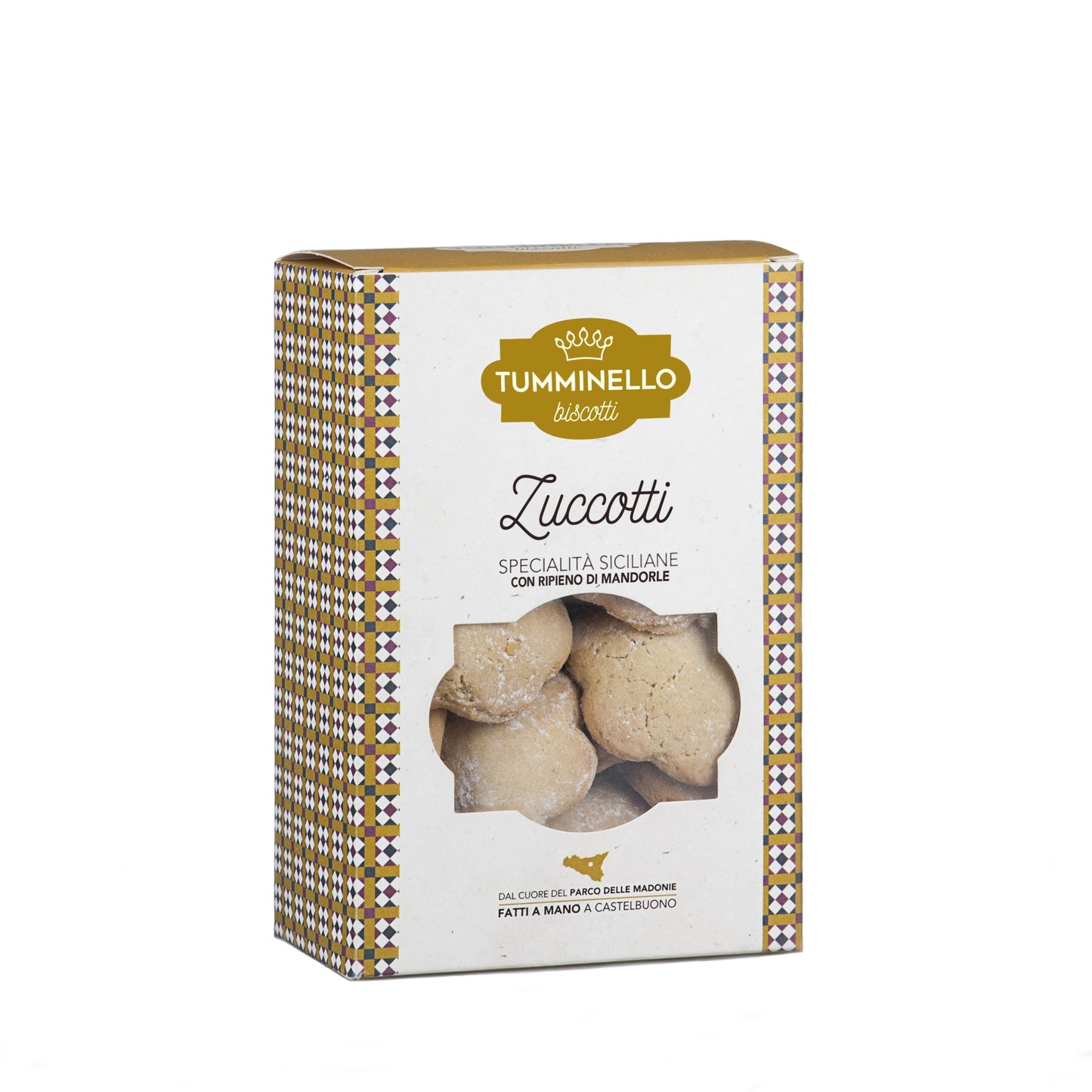 Almonds, Pumpkin & Cinnamon Cookies (Zuccotti) from Sicily made by an Italian producer Tumminello with only natural ingredients delivered in the UK by an online food shop Trendico. All cookies are handmade.